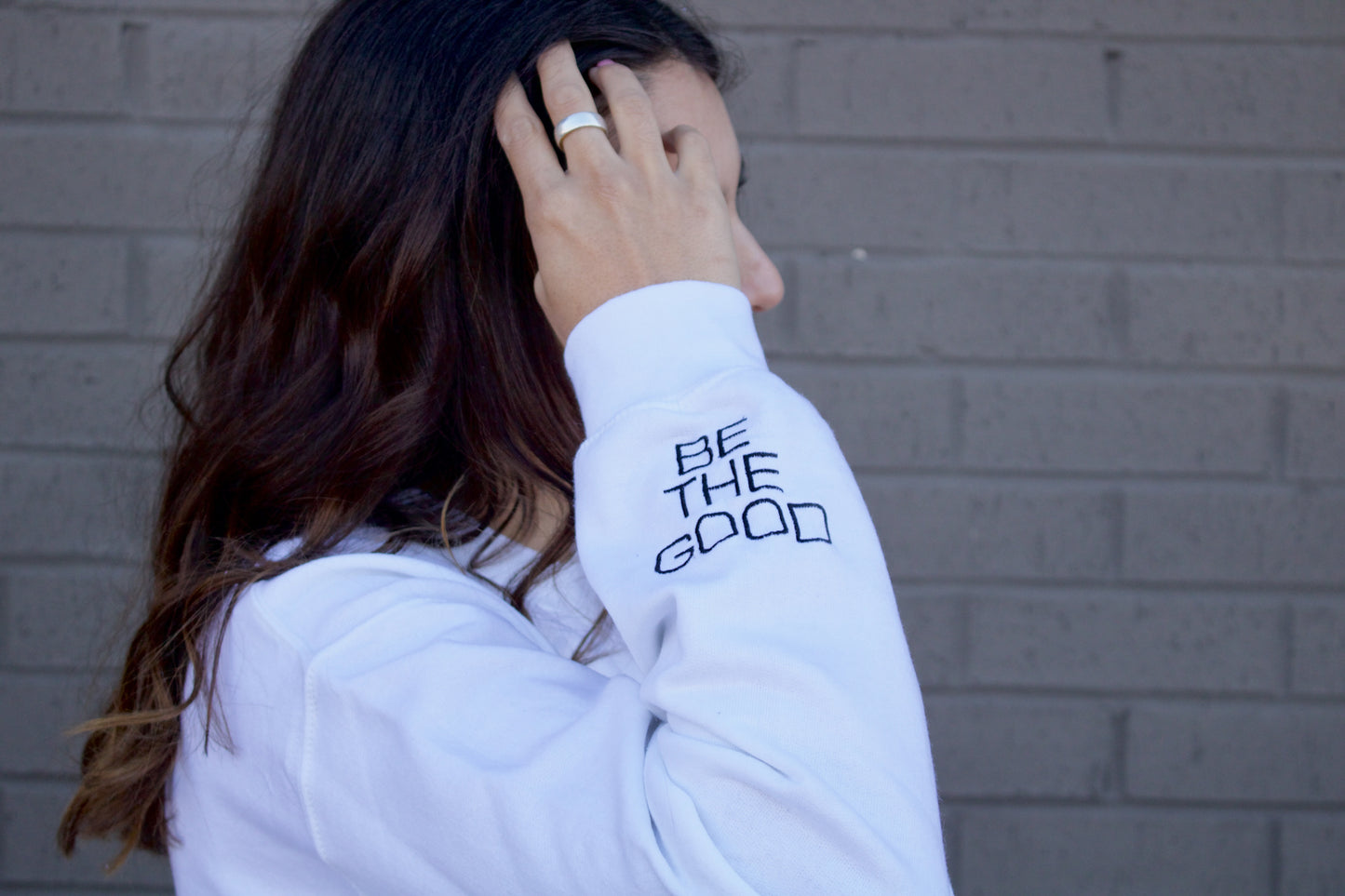 SEE THE GOOD EMBROIDERED HEAVY BLEND UNISEX CREWNECK