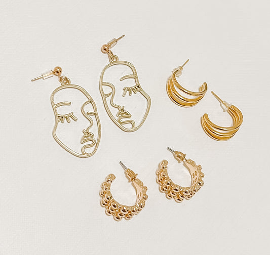 3 Pack Earring Sets