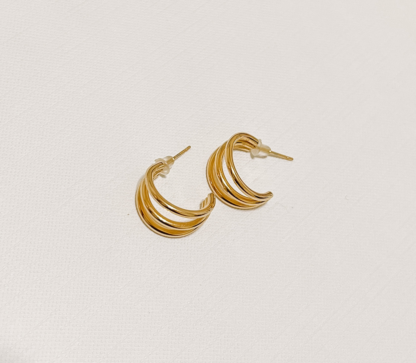 3 Tier Tiny Hoop Earrings